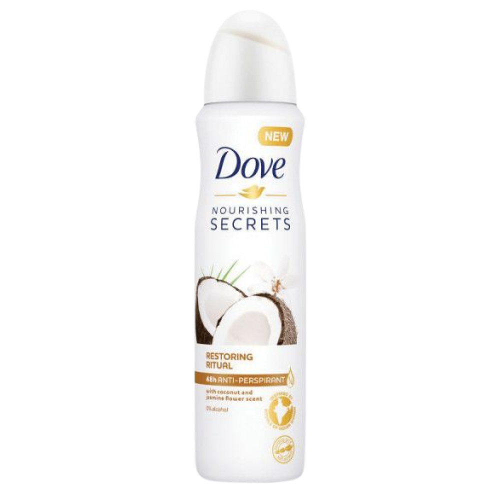 dove sekret-1000x1000h Дезодорант Dove кокос 150мл. - Image 1