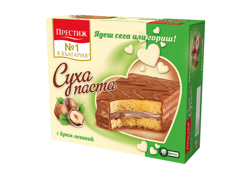 prestigesuhapastaleshnik_kmarket Престиж Суха Паста Лешник 300гр. - Image 1